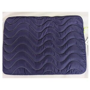 heyday Laptop Sleeve Unisex 14 inch Dark Purple NEW Quilted Wavy Padded Case
